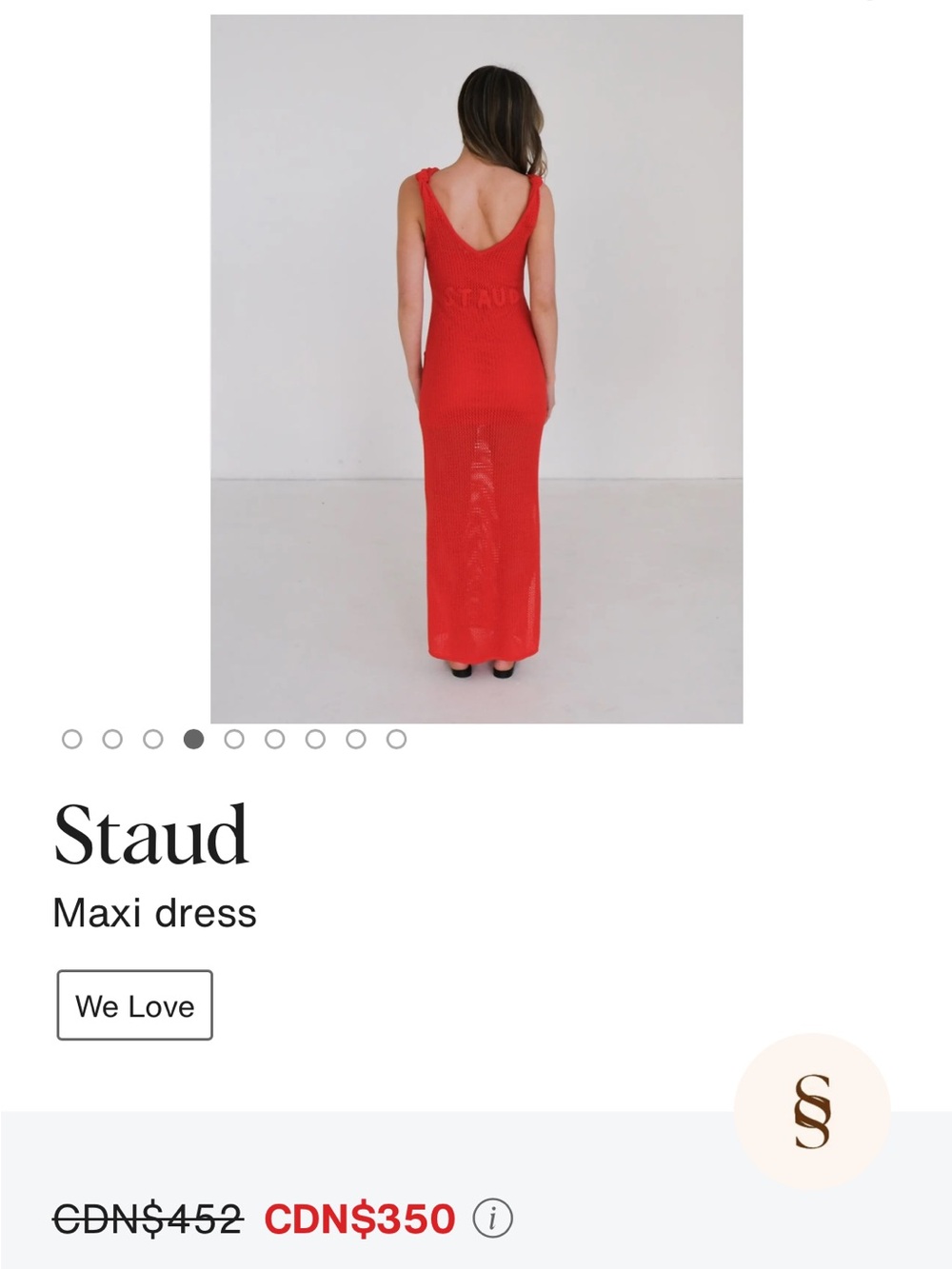 NWT STAUD Dress